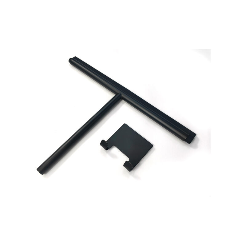 Saniclass - Dual Essuie-glace en verre - inclus crochet - noir mat