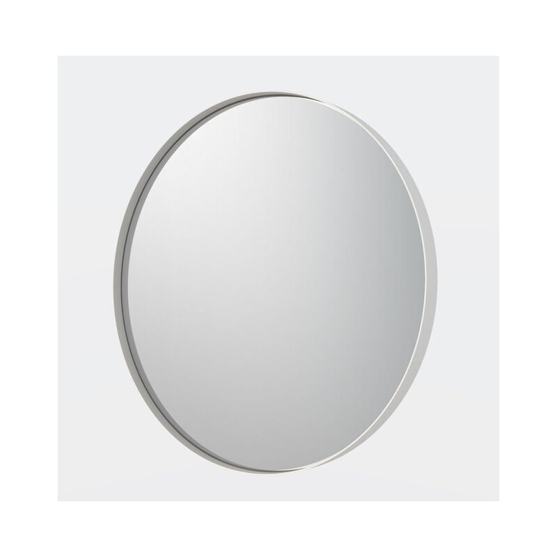Saniclass - Exclusive Line Miroir - rond - 40cm - cadre mat blanc