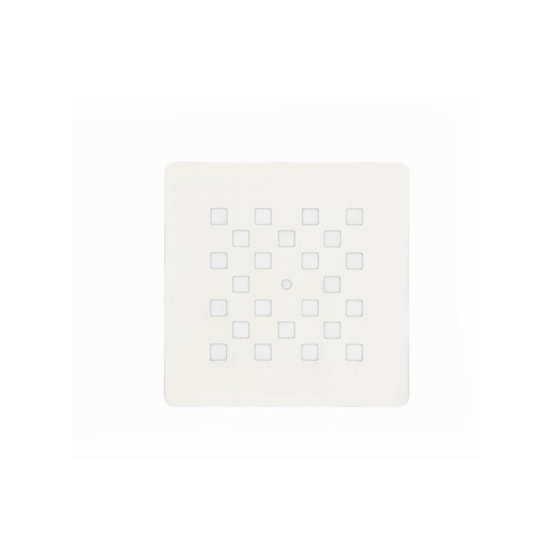 Fortifura - Grille d'évacuation 13,1 x 13,1 cm blanc mat