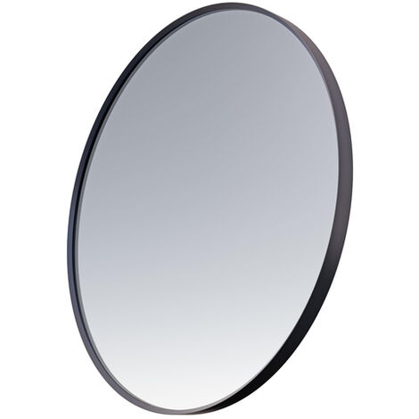 Saniclass Retro Line Miroir rond 40cm cadre Noir mat