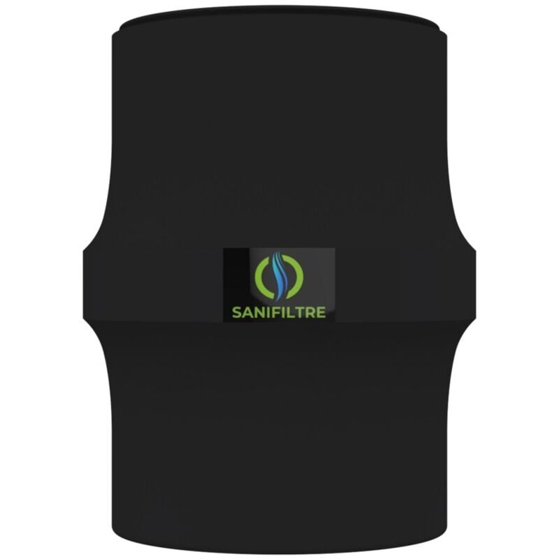 Filtre anti-odeurs sanifiltre au charbon actif pour fosse septique , toutes eaux , ø 100 m Couleur - Noir