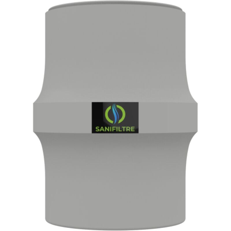 Filtre anti-odeurs sanifiltre au charbon actif pour fosse septique , toutes eaux , ø 100 m Couleur - Gris