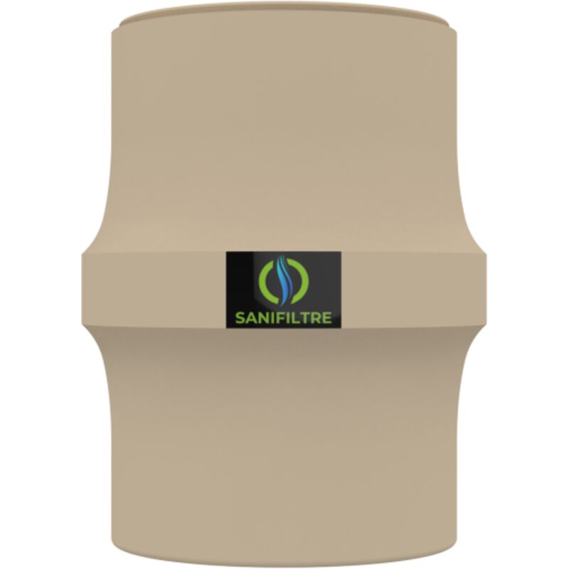 Filtre anti-odeurs sanifiltre au charbon actif pour fosse septique , toutes eaux , ø 100 m Couleur - Sable