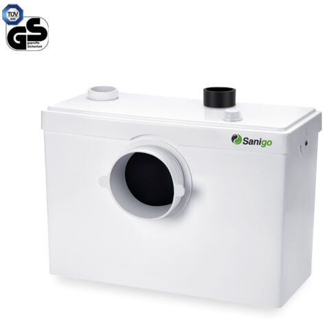 Sanigo Hebeanlage 600W Abwasserpumpe Sanigo 3/1 für WC Dusche Lavabo