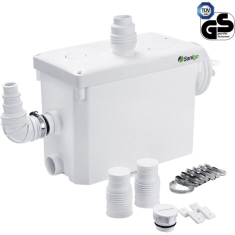 Sanigo Trituratore Sanitario Silenziosa Sanigo 400W Pannello di riparazione accessibile sospeso 35dB