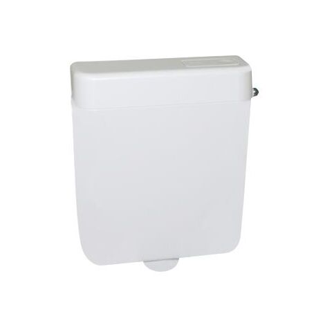 Sanit 937 WC-Spülkasten weiß, tiefhängend mit Eckventil Spülmenge 6 l, 91.701.01..0000
