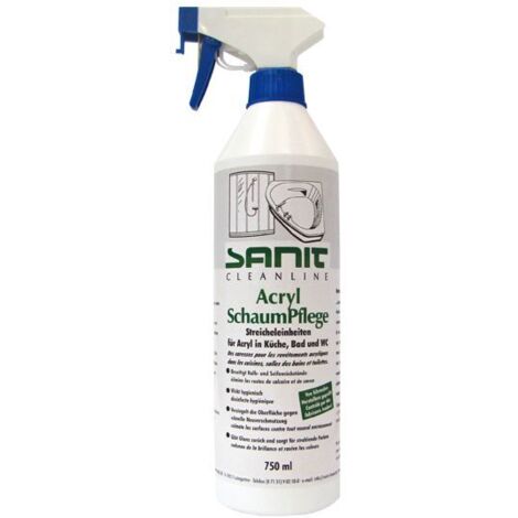 SANIT Acryl Schaum Pflege 750ml, für Bade- und Duschwannen