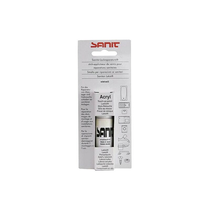 SANIT Crayon de réparation vernis blanc