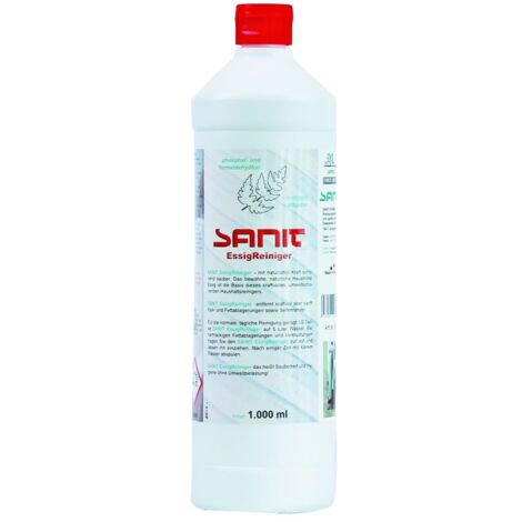 Sanit Essig-Reiniger biologisch abbaubarer Spezialreiniger auf Essig-Basis, 1000 ml Flasche