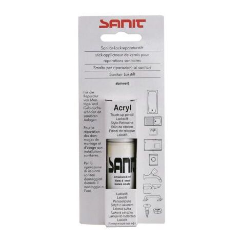 Sanit Lackreparaturstift 3138 alpinweiß, 1 Stück