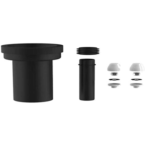 Sanit Raccordo per WC da 180 mm (DN 90, Colore Bianco, Adatto per WC a Parete, Tubo di Collegamento da 45 mm + connettore per Tubo di Scarico + Raccordo DN 90) 58.931.00..000