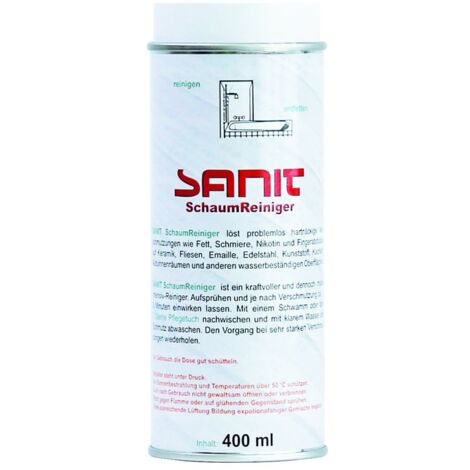 Sanit Schaum-Reiniger für die tägliche Reinigung im Haushalt, 400ml Dose