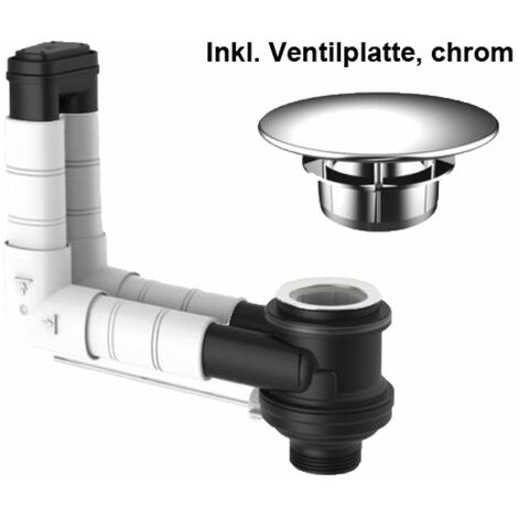SANIT WT-Ablaufgarnitur INEO-FLUX Komplett-Set inkl. Ventilplatte, 31019