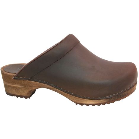 Sanita Clog Wood-Christian Open für Herren - Antikbraun - 45