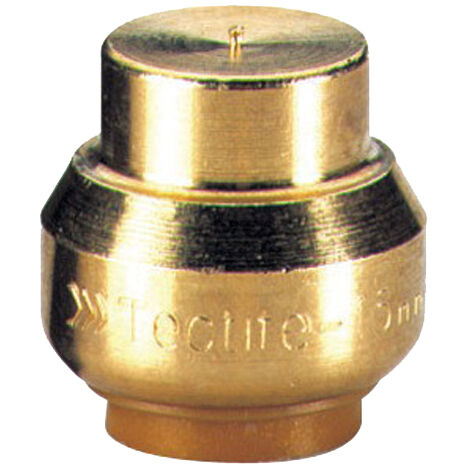 Sanitaire-Distribution – Bouchon TECTITE CLASSIC femelle D14mm – Raccord instantané laiton avec joint torique EPDM – Installation sans outils – Pour réseaux eau et chauffage