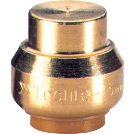 Sanitaire-Distribution – Bouchon tectite instantané 12mm – Raccord laiton pour tube cuivre et PER – Démontable pour entretien facile – Connexion rapide