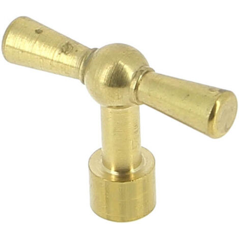 Sanitaire-Distribution – Clé laiton carrée pour tête de robinet 15-21 – Filetage 1/2' – Largeur 45mm – Longueur 32mm – Compatible têtes 12/17, 15/21, 20/27