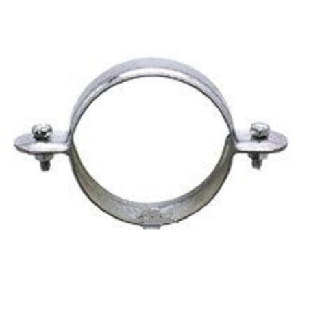 Sanitaire-Distribution – Collier de fixation pour descente de gouttière en tôle galvanisée – Diamètre 7X150 mm – Accessoire plomberie pour tubes en plastique