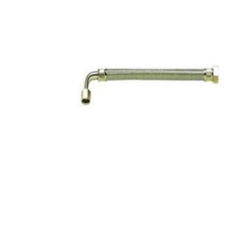 Sanitaire-Distribution – Flexible sanitaire coudé 150 cm – Inox tressé – FF 20X27 – Débit 65 l/min – Diamètre 13 mm pour installations fiables