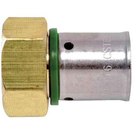 Sanitaire-Distribution – Raccord à sertir pour PER droit écrou libre 12-15x21 – Fixation rapide – Connexion durable – Pour installations plomberie