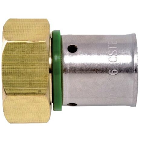 Sanitaire-Distribution – Raccord à sertir pour PER droit écrou libre 12-15x21 – Fixation rapide – Connexion durable – Pour installations plomberie