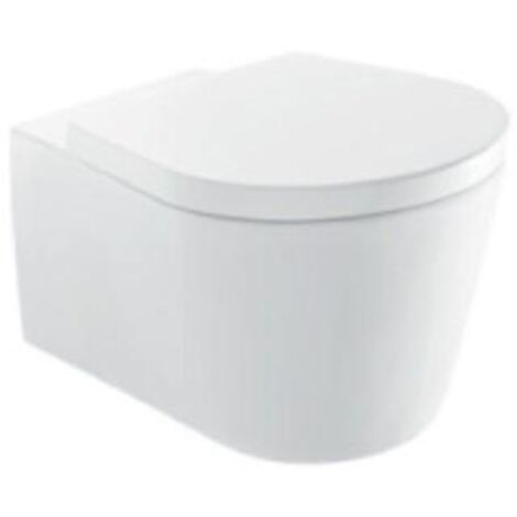SANITANA GLAM Inodoro Suspendido Rimless - Asiento: Caida Normal - ref: S10200882100000+S80006781800000