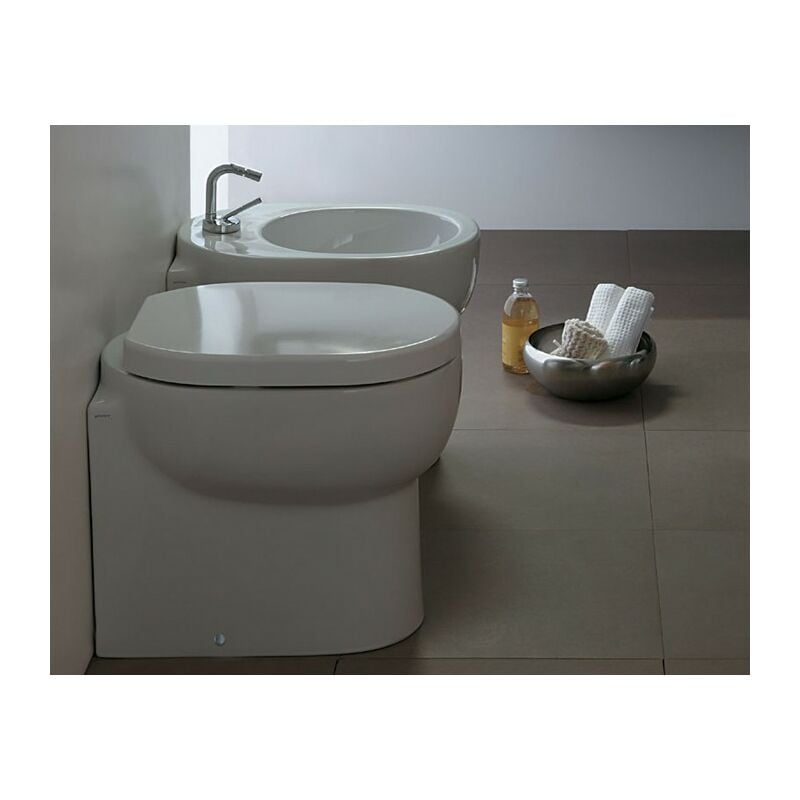 Sanitari M2 filomuro rialzati cm. 55x35xh48 con sedile avvolgente