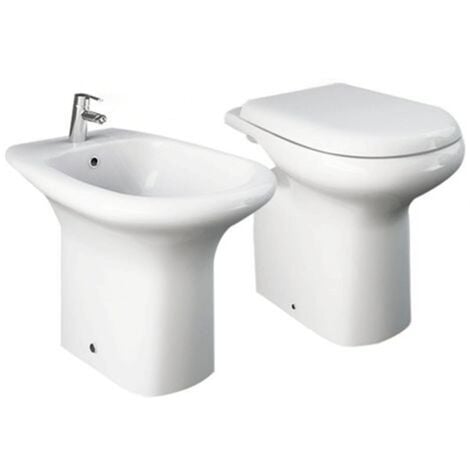 SANITARI A TERRA VASO WC SEDILE BIDET BAGNO 36X58X40 CERAMICA