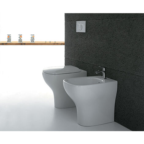 Sanitari Argento filomuro rialzati cm. 57x37 con sedile