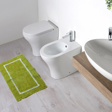 Sanitari Bagno Moderni Filo Parete 50x36 Zeta con copriwater Normale