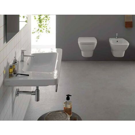 Sanitari Daily sospesi senza brida cm. 53x37 con sedile a