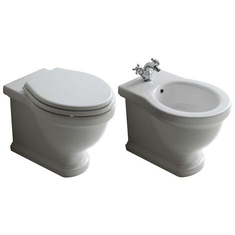 Sanitari Ethos filomuro cm. 55x38 con sedile softclose di