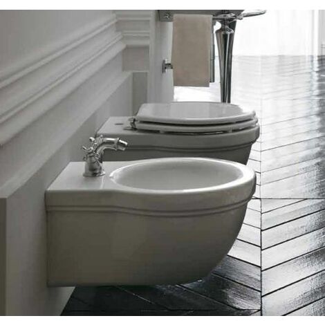 Sanitari Ethos sospesi cm. 55x38 con sedile standard di Ceramica