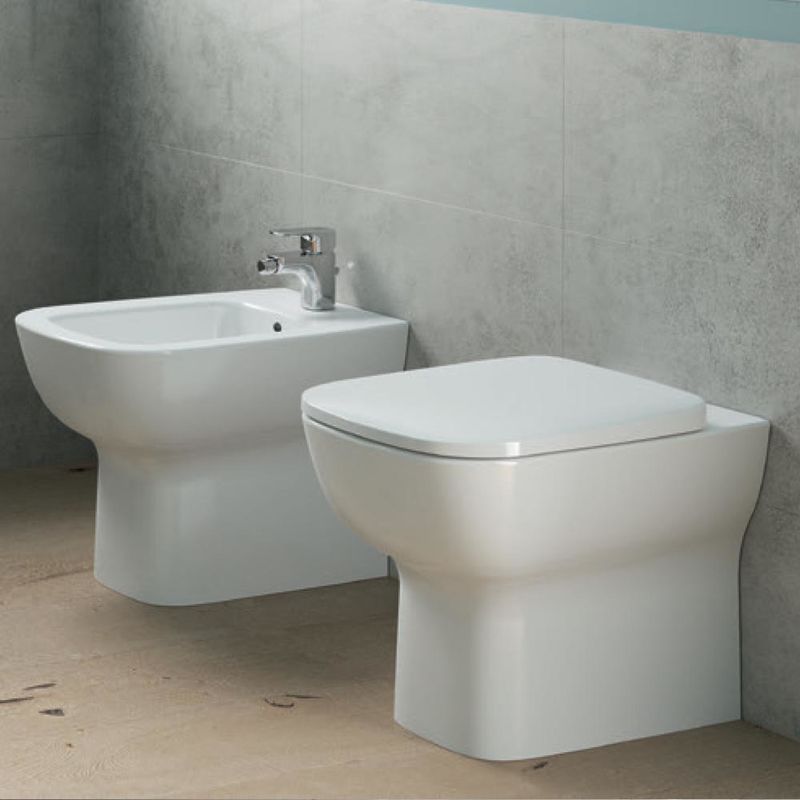 Sanitari Filo Muro Ideal Standard.Sanitari Filo Muro Con Scarico Traslato Ideal Standard Esedra Wc Bidet Sedile Slim Esedra Fm St