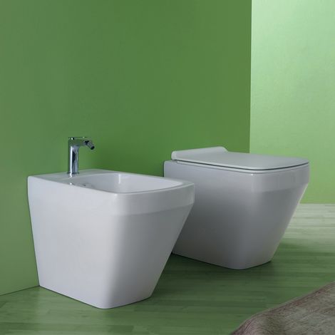 SANITARI BAGNO A TERRA SCARICO TRASLATO DESIGN MODERNO MODELLO SOAVE :  : Fai da te