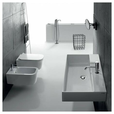 Sanitari Meg11 sospesi senza brida cm. 55x35 con sedile