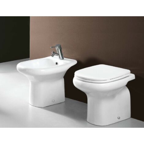 Sanitari scarico a pavimento Orient Rak Ceramics: WC, Bidet, Copriwater Bianco