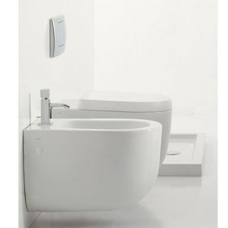 Vaso Bidet Combinato Ideal Standard.Sanitari Sospesi Da Bagno Foglia Domus Falerii Vaso Bidet E Coprivaso Foglia55s