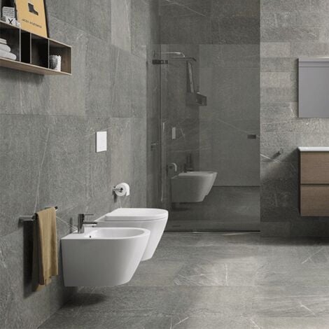 Sanitari sospesi Resort Rak Ceramics: WC, Bidet, Copriwater Bianco