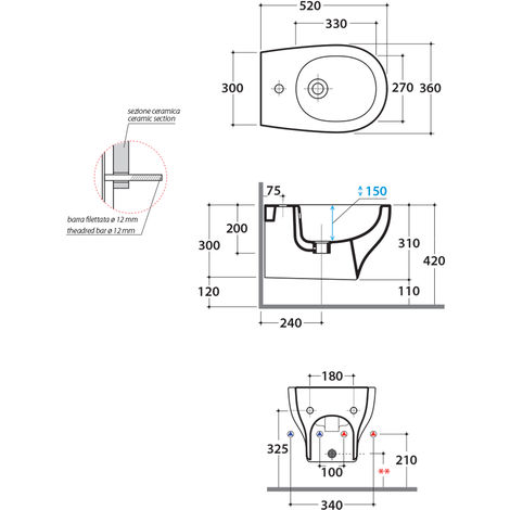 Ceramica Globo Modello Grace.Sanitari Sospesi Senza Brida Ceramica Globo Grace Wc Bidet E Sedile Slim Soft Close Grs Sbss