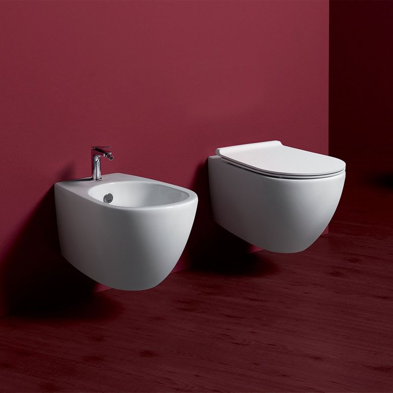 Sanitari Sospesi Simas Modello Vignoni Rimless Con Sedile Soft clos...