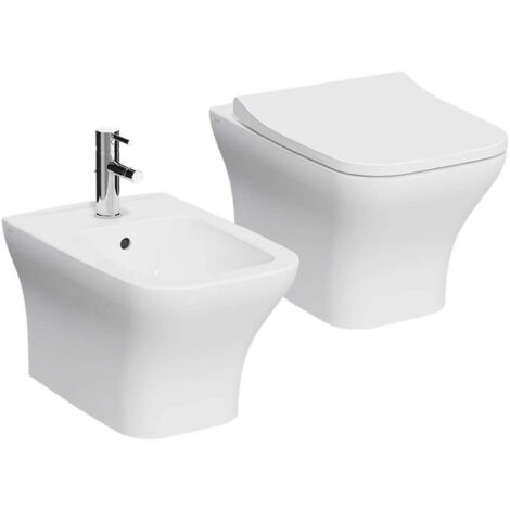 Sanitari sospesi Vitra MIa Square wc rimless e bidet