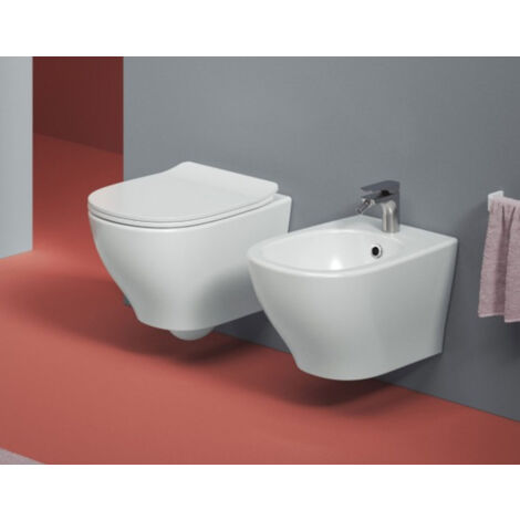 Sanitari Ten sospesi cm. 52x36 con sedile sottile softclose di