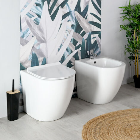 Sanitari Traslati Filomuro Moderni 36 x 52 con copriwater ONE
