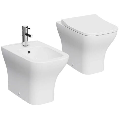 Sanitari Vitra filo muro Mia Square con wc rimless