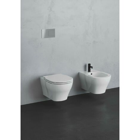 Sanitari XL sospesi rialzati senza brida h.49 con sedile standard