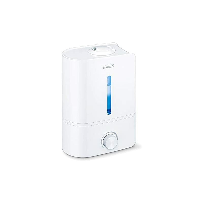 

Sanitas SLB 40 - Humidificador de aire por ultrasonidos para humidificación del aire de la habitación, con función de aroma, para habitaciones de