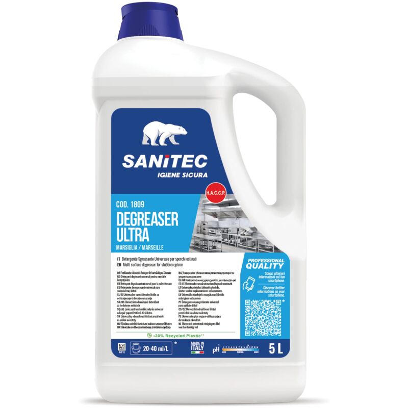 Sanitec Ultra Sgrassatore Spray Per Sporco Ostinato, 5 Kg Marsiglia