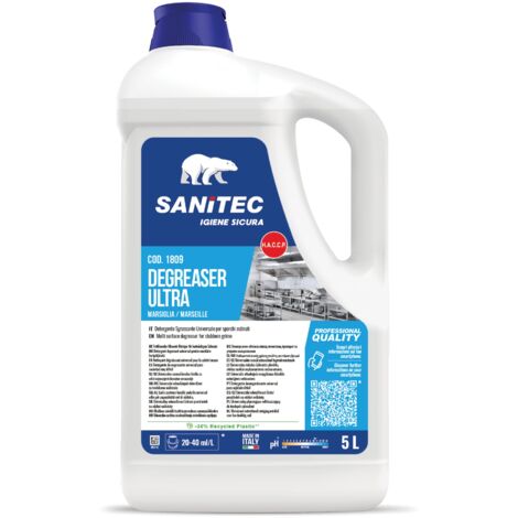 Sanitec Ultra - Sgrassatore Spray per Sporco Ostinato, 5 kg - Marsiglia