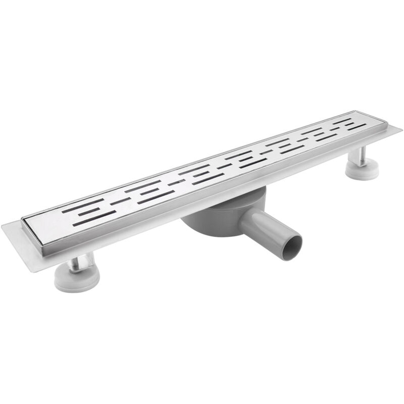 SaniteModar Caniveau de douche 60cm, Panneau Linéaire, Caniveau de douche 360°siphonné avec appareil désodorisant et filtre à cheveux